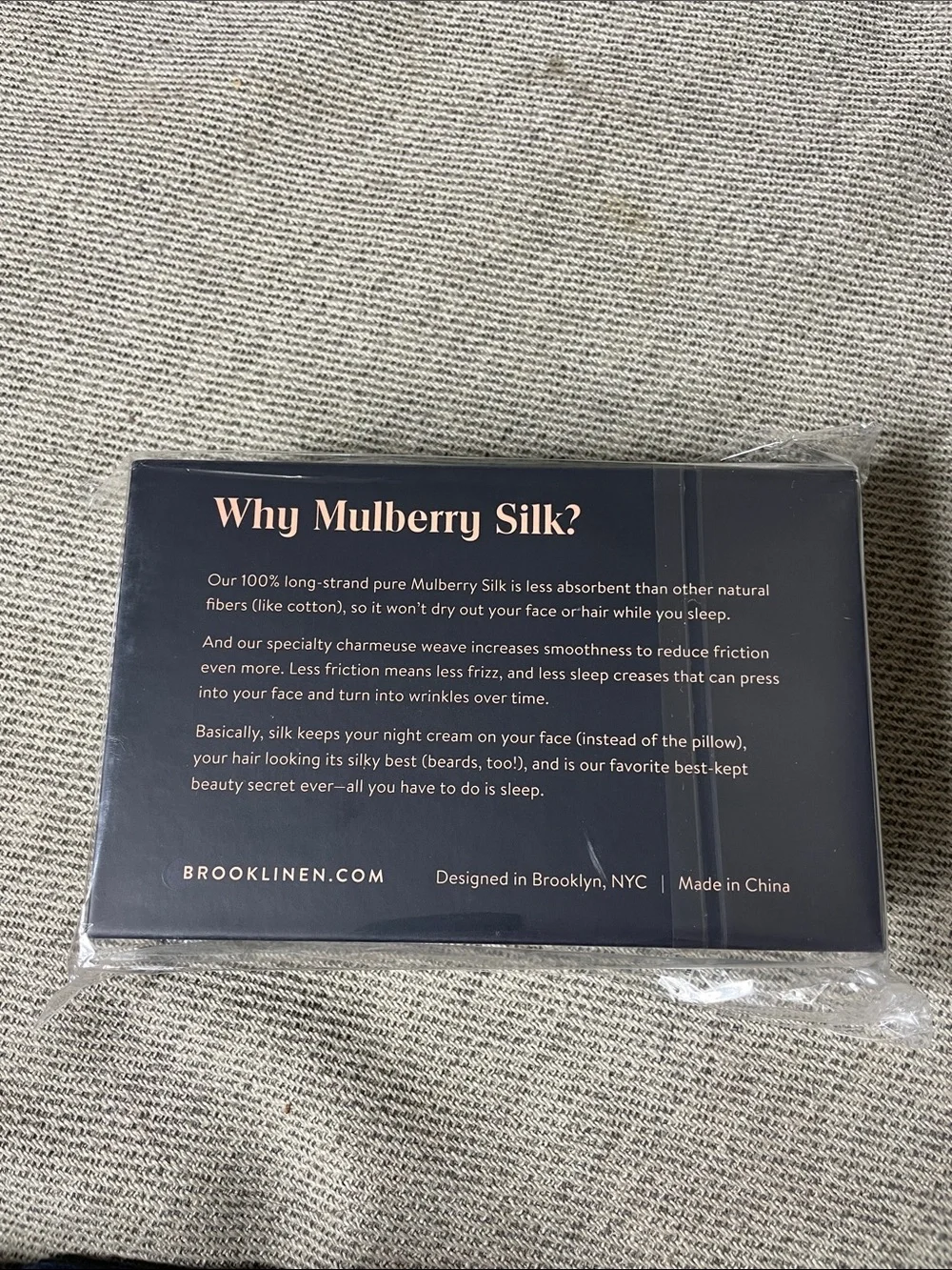 Brooklinen Mulberry Silk Pillowcase in Ivory NWT